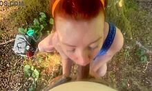 A Stranger's Cock Fills My Mouth and Tight Pussy on This New Forest Walk Adventure