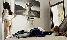 Two horny beauties dice challenge double handjob big cock explosion!