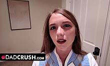 Breeding Stepdaughter And Her Horny Nerdy Friend Mira Monroe In Threesome Creampie!