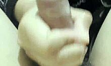 pov homemade thai college girlfriend handjob small cock bedroom dorm couple