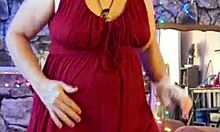 my hotwife steffi june dances in lingerie teasing her big pussy lips with vibrator in solo promo