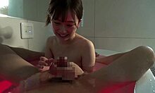 that shibuya contest girl 18 looks so pretty n petite in bra n underwear on bed