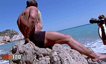 French Blonde Shana Spirit ANAL Fucked by Rob Diesel at Beach