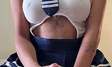 fucking my huge natural tit goth girl after class in empty classroom