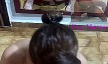 i swallow every drop of cum riding dildo in mirror pov teasing milf