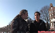 blond amsterdam hooker bends over for tourist's hot cumshot doggystyle