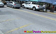 hey these teen friends with big tits and shaved pussies turn car wash into wild group fuck fest