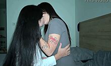 step-sis you feel so tight wet pussy rough scissoring orgasm kissing licking blue eyes