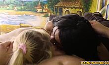 Riley Jean and Aria Banks Pussies Rammed in Turns