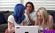 Lily larimar begs tyler to fuck harder during homework pov riding deepthroat