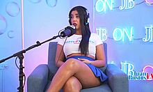 hey check out squirter milf lina going nuts on machine then banging stranger till she explodes