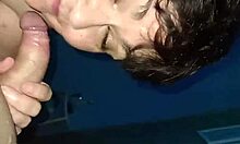 chienne marie chained at le paradis club with maitre bruno... gloryhole bdsm maid gets face fucked handcuffed!