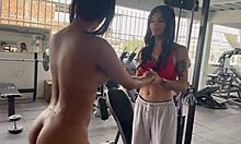 trans trainer makes me squat naked in gym part 2