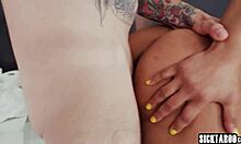 Big tits milf misty stone shares rough hardcore pounding with ebony friend august skye