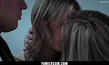 petite stepsis and bro learn taboo doggystyle threesome lessons from naughty stepmom
