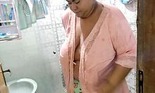 chubby stepmom catches jerking leads to shower fuck