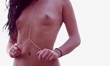 wanna see kristie taylor tease strip naked on beach?