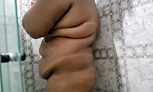 chubby stepmom catches jerking leads to shower fuck