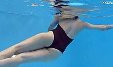 ever wonder how finnish petite blonde mimi cica strips naked by the pool