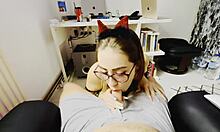 Ready for porn teacher's sloppy deepthroat gagging and wet cum fuck?