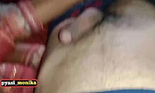 How does friend's wife take monster cock behind husband cuckold cheating indian bride seduced fucked?