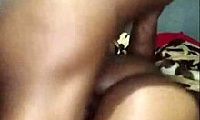 Black teen's tight pussy stretched wide open