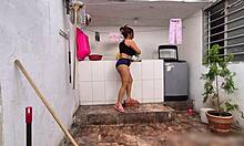 Colombian housekeeper films secret porn while boss travels