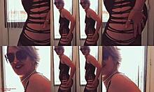 wanna dance then fuck this sexy mature blonde bent over doggystyle passionate rhythm with big cock couple erotic moves
