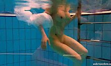 Kristy Russian Teen Babe's Big Boobs Bounce Underwater In Bikini Pool Tease!