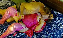 granny peggy sue wants you stroking her big pink cock vibrator handjob orgasm bbw mature cougar pegging