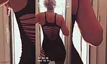 wanna dance then fuck this sexy mature blonde bent over doggystyle passionate rhythm with big cock couple erotic moves