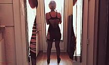 wanna dance then fuck this sexy mature blonde bent over doggystyle passionate rhythm with big cock couple erotic moves