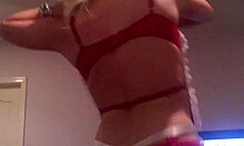 Extremely Hot White Girl Teases Interracial Action