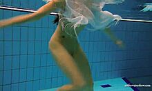 Kristy Russian Teen Babe's Big Boobs Bounce Underwater In Bikini Pool Tease!