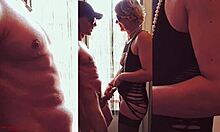 wanna dance then fuck this sexy mature blonde bent over doggystyle passionate rhythm with big cock couple erotic moves