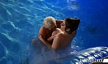 Sexy Bisexual Babes Alura Jenson Kiss Curvy Natural Tits In Balloon Party Softcore
