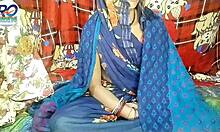 damn rashi aunty lifts saree fingers her wet pussy with hot hindi moans