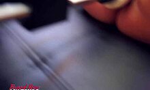 lexxie vibes her big clit while fuck machine pounds her trimmed milf cunt hard