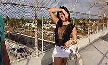 vero's huge booty bent over for first big cock doggystyle miami