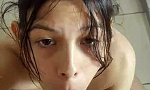 Wife's Deep Throat POV Swallows Every Drop Of Cum!
