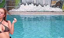 Poolside Stranger Turns Day into Wild Katty Blake Fuck