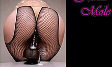 Pawg In Pantyhose Rides Dildo Hard Wet Pussy Sounds Big Round Ass Gaping!