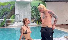 Poolside Stranger Turns Day into Wild Katty Blake Fuck