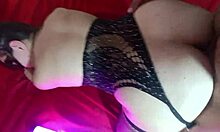 Cheating Wife Gets Bent Over by Neighbor in Sheer Xred
