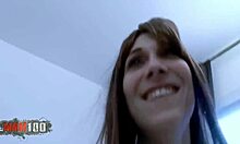 Young french brunette chrystal fucks jorge rough and hard!