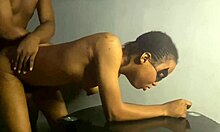 Amateur Ebony Petite Babe Moans Screams Cumming on Black Cock
