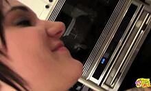 inked brunettes finger pussies first lesbian kitchen vid