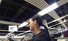Charming Czech Teen Stripped and Seduced in Mall for Hard POV Ride