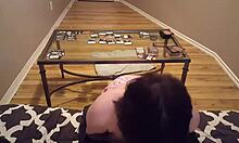 hey, we went from mtg friends to lovers fucking missionary on desk