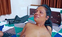 Stepbrother jerks cock watching nude stepsister then fucks her tight wet pussy